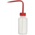 Bel-Art 116130500 Narrow Mouth Wash Bottle 500mL, Red Closure, Qty 6-