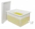 Bel-Art 34094-0000 Polyethylene Rectangular Tank with flanges and faucet, 39 liters-