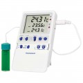 Digi-Sense 98767-51 Traceable Fridge/Freezer Thermometer with calibration, 1 vaccine bottle probe-