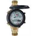 Dwyer WRBT-A-C-02-10 Series WRBT Removable-Bottom Multi-Jet Water Meter, 0.63 x 0.75&quot; pipe size, 10 gal output-