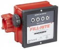 FILL-RITE 901CL Mechanical Flow Meter, 23 to 151 LPM, 1&quot; ports-