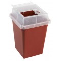 Heathrow Scientific HS120177 Sharps Container, 1 liter (quart), Red-
