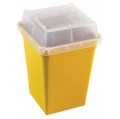 Heathrow Scientific HS120178 Sharps Container, 1 liter (quart), Yellow-