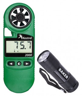Kestrel 2000 Wind Meter Kit - Includes the B2000 LED Flashlight for FREE-