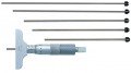 Mitutoyo 129-112 129 Series Metric Depth Micrometer with Interchangeable Rods, 0 to 150 mm-