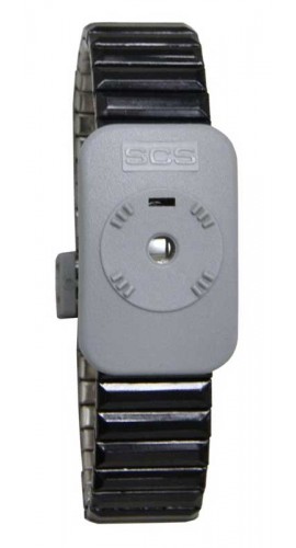 SCS 2385 Wrist Strap, Dual Conductor, Metal, Medium-