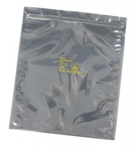 SCS 30035 1000 Series Metal-In Static Shielding Bags with Zipper, 3 x 5&quot;, 100-Pack-