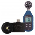 Seek Compact Wide View Advanced Thermal Imaging Camera for iPhone Kit - Includes the R1900 Air Velocity Meter FREE-