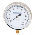 Weksler Glass EA14PDOM Dual Scale Pressure Gauge, 60 psi/kPa, 4.5&amp;quot;-