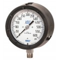 WIKA 233.34 Pressure Gauge, -30 inHg/30 psi/kpa, 4.5&amp;quot; dial, &amp;frac12;&amp;quot; NPT lower mount, black thermoplastic-