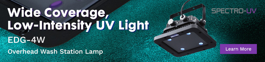Spectro-UV EDG-4W LED UV-A Overhead Wash Station Lamp